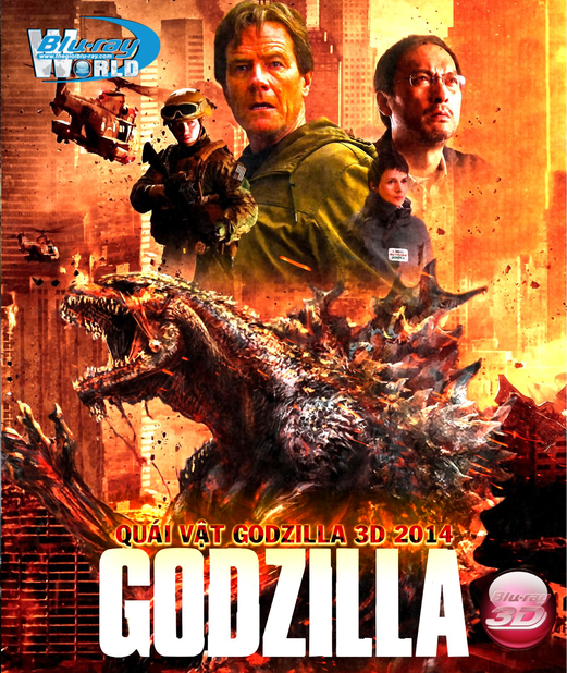 D219. Godzilla - QUÁI VẬT GOZILLA  3D 25G  2014 (DTS-HD MA 7.1)
